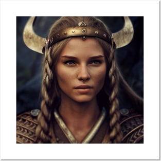 Viking Shield Maiden Posters and Art